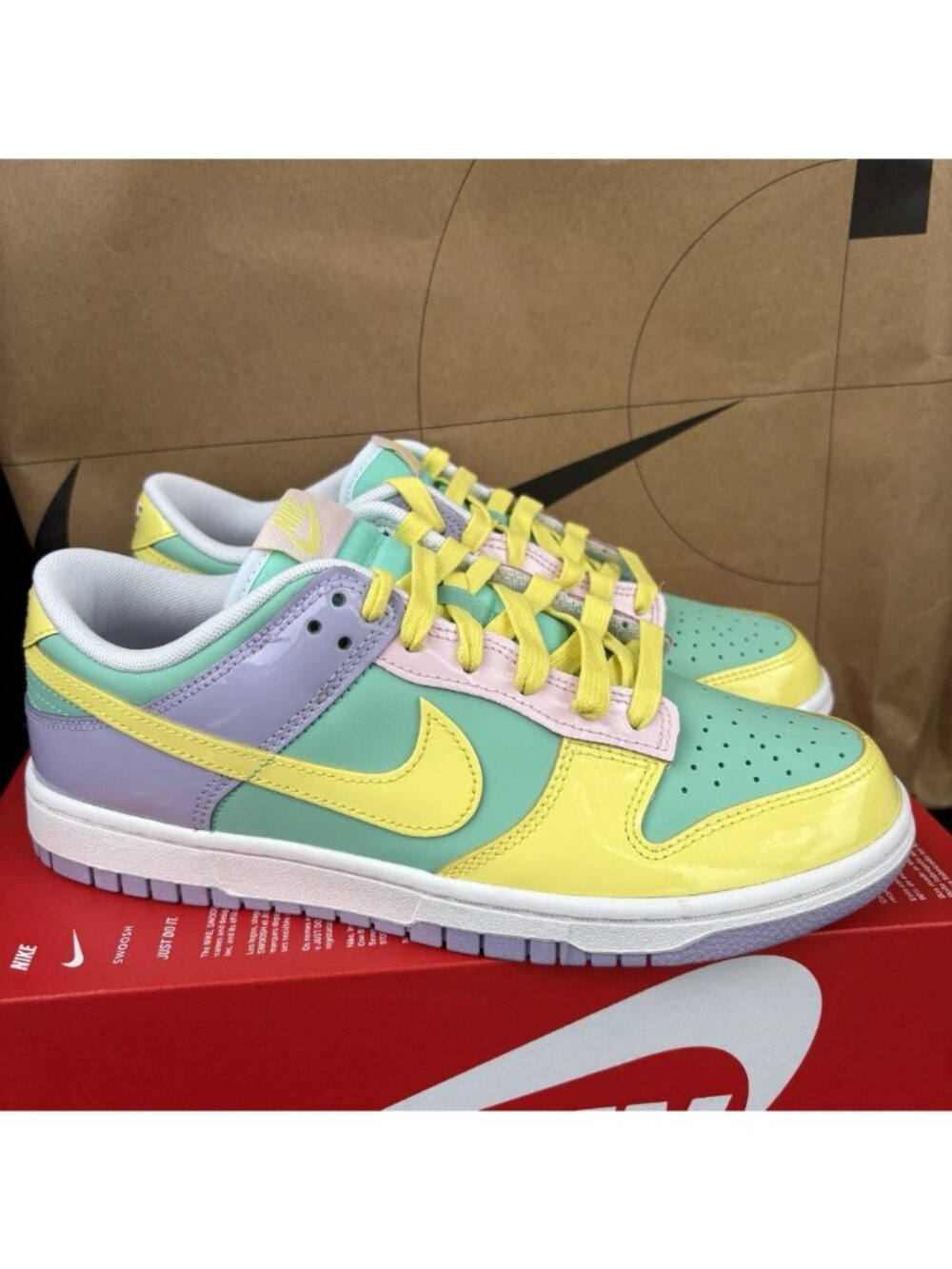 NEW Nike Dunk Low Retro Easter Pastel Yellow Mint IQ9404 349 Men Size 8.5